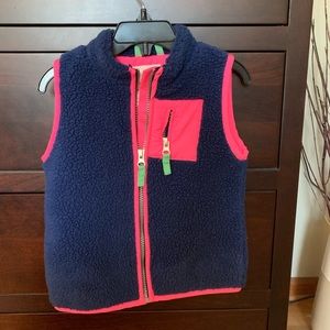 Navy fleece vest